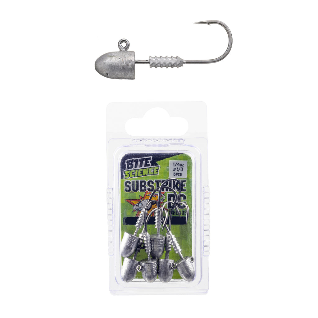 Bite Science Substrike DC Jigheads 1/4oz #1/0 - 6pk