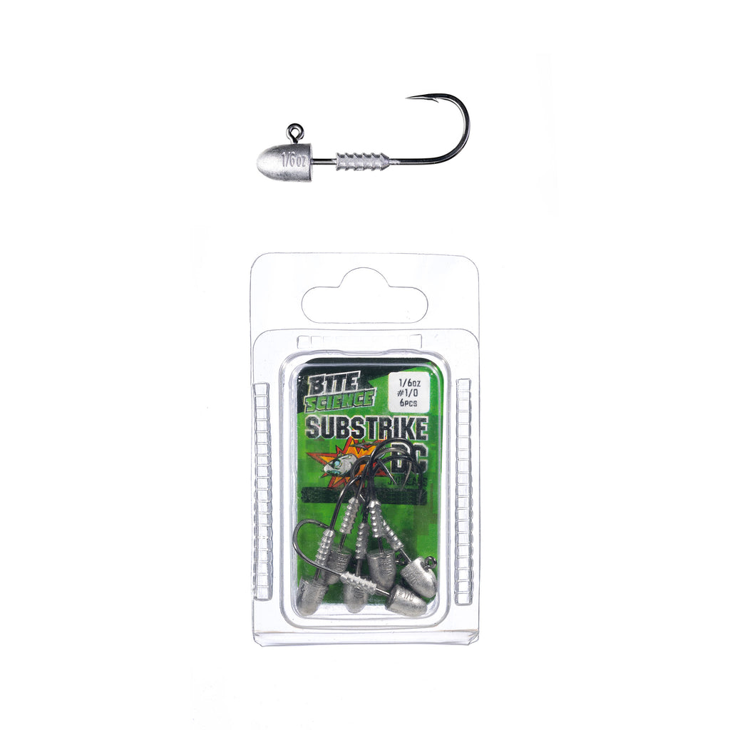 Bite Science Substrike DC Jigheads 1/6oz #1/0 - 6pk