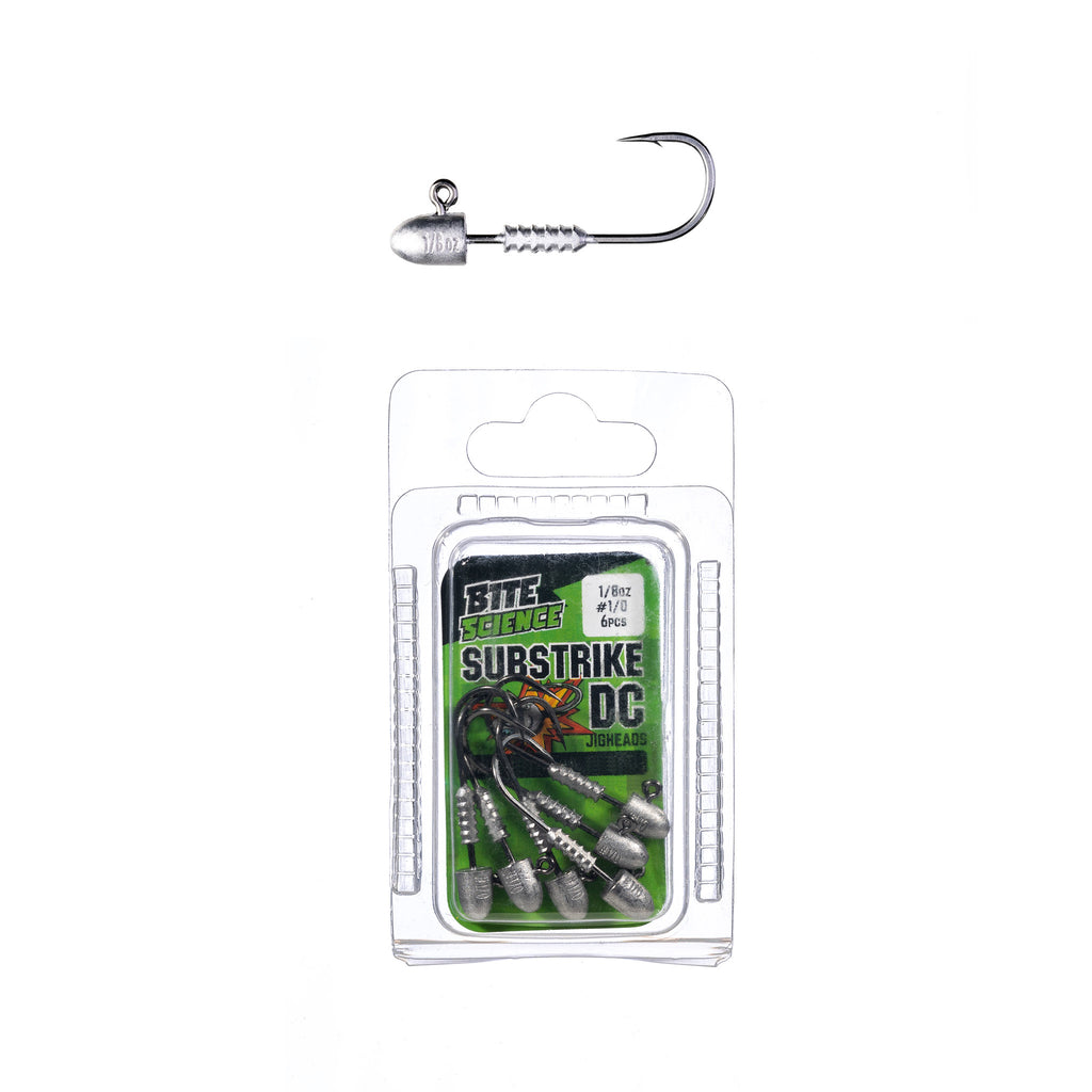 Bite Science Substrike DC Jigheads 1/8oz #1/0 - 6pk