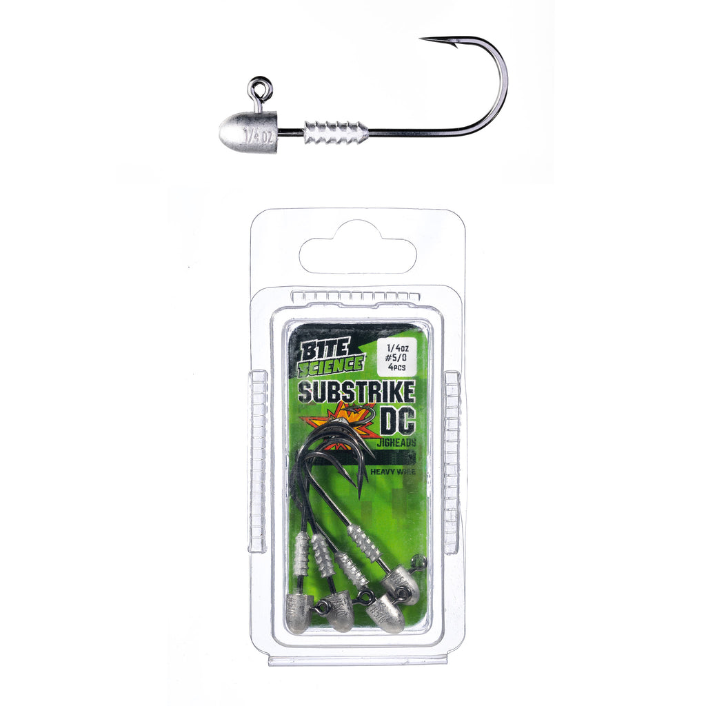 Bite Science Substrike DC Jigheads 1/4oz #5/0 - 4pk