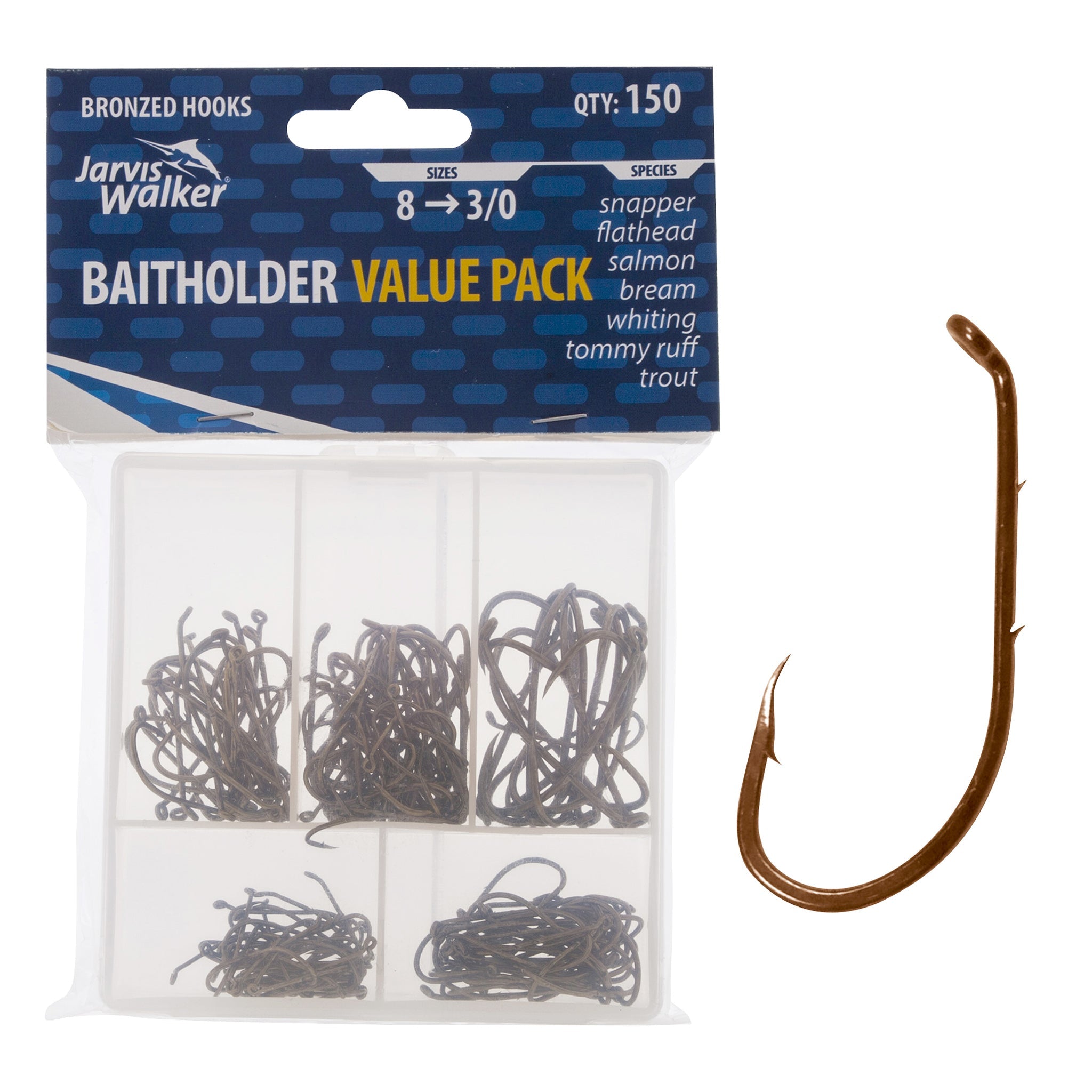 Jarvis Walker Chemically Sharpened Baitholder Hooks - 100 Packs – Jarvis  Walker Brands